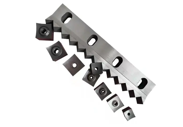 Tek şaft parçalayıcı bıçakları